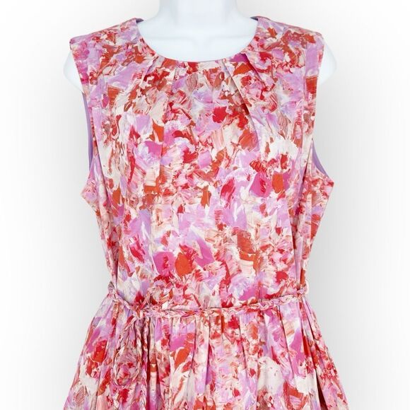 JADE NWT Melody Tam Braid Belt Cupcake Dress- size L - Picture 3 of 10